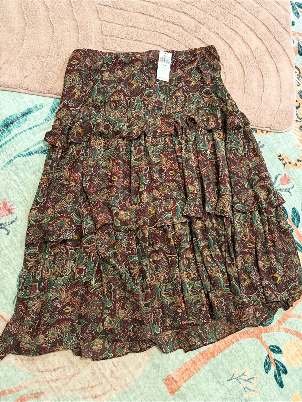 Ralph Lauren Ruffle Tiered Skirt - Picture 4 of 7